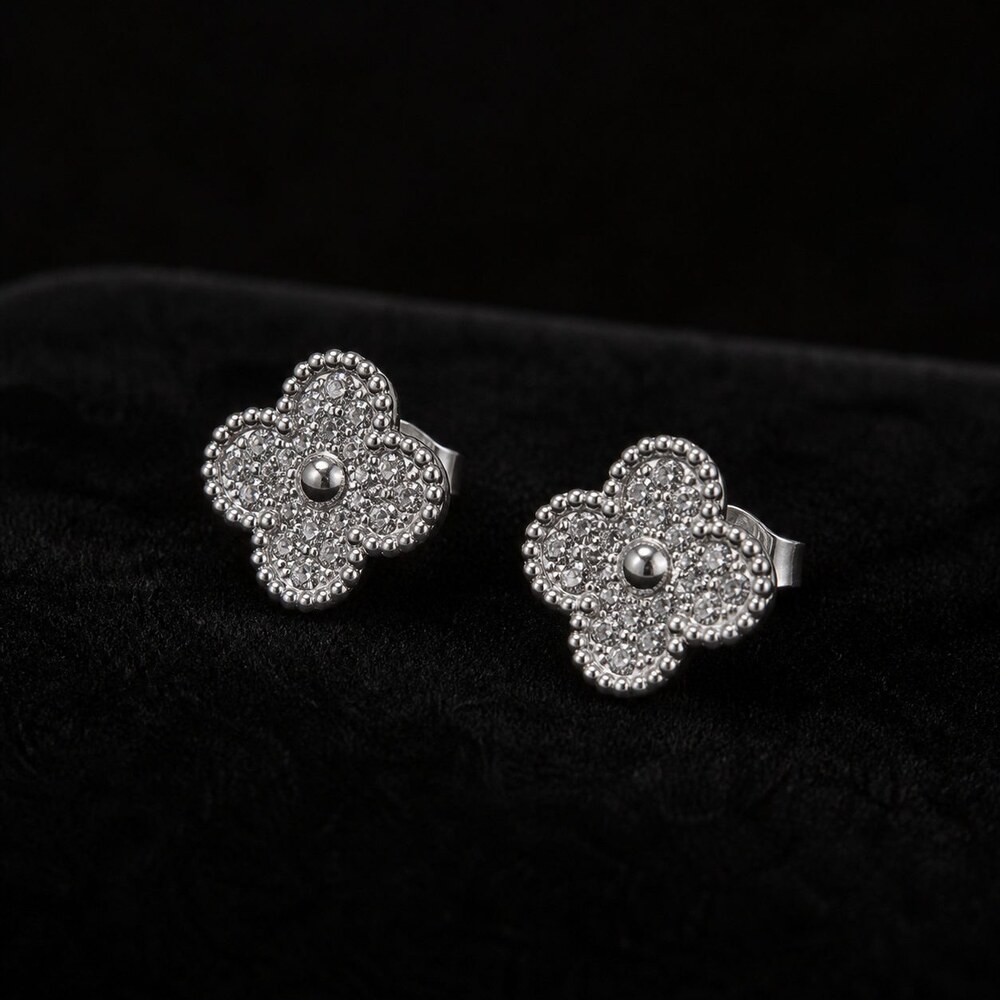 Van Cleef & Arpels Elegant Signature Earrings Style 4 | New with Box - Picture 2 of 9
